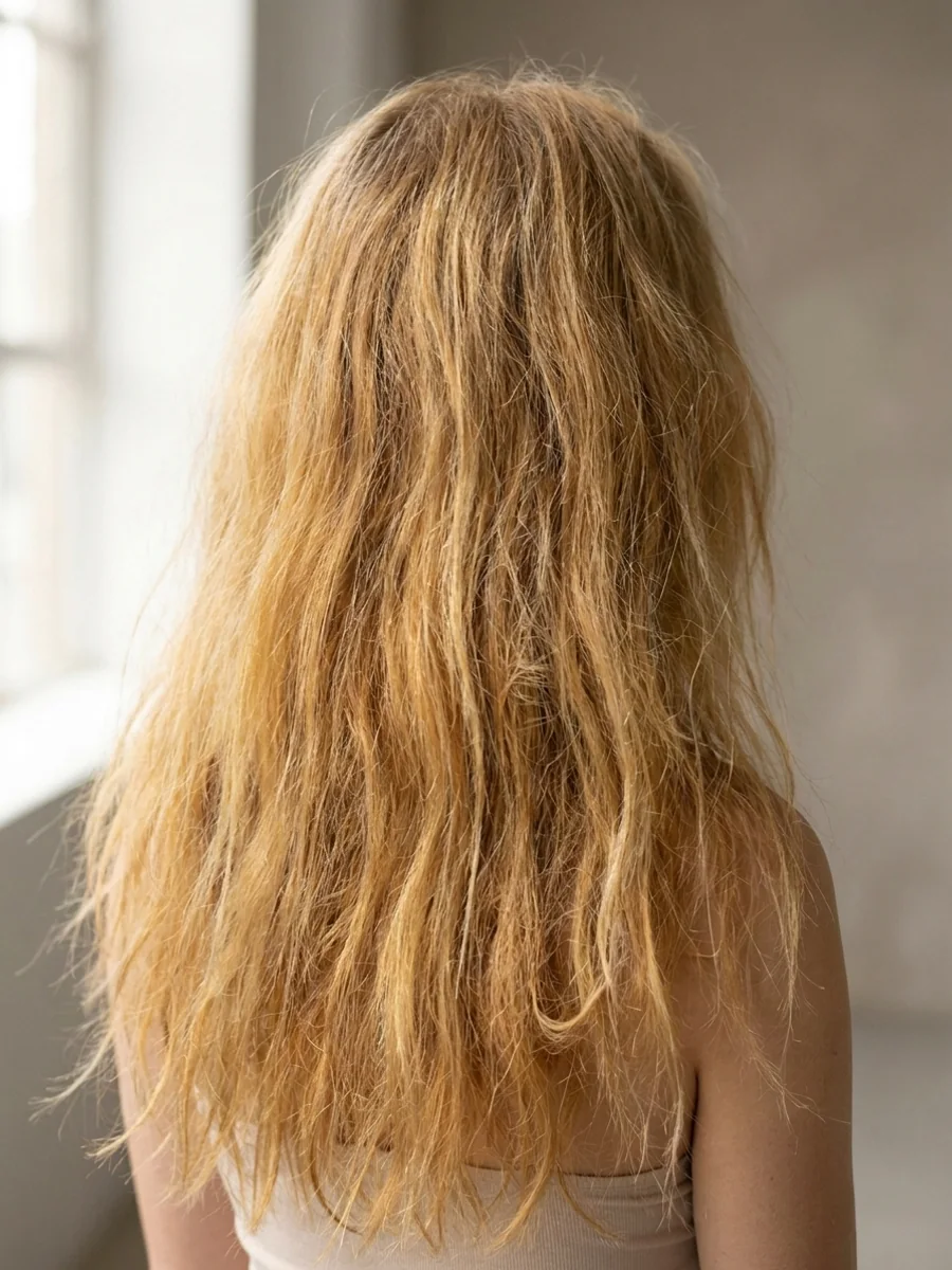 Cabelo antes do tratamento