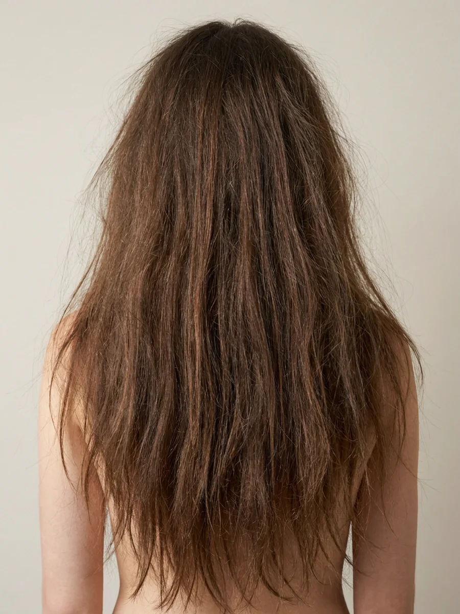 Cabelo antes do tratamento