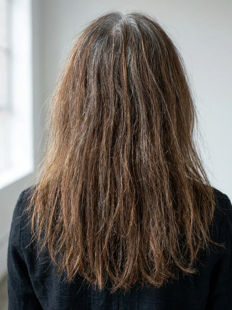 Cabelo antes do tratamento